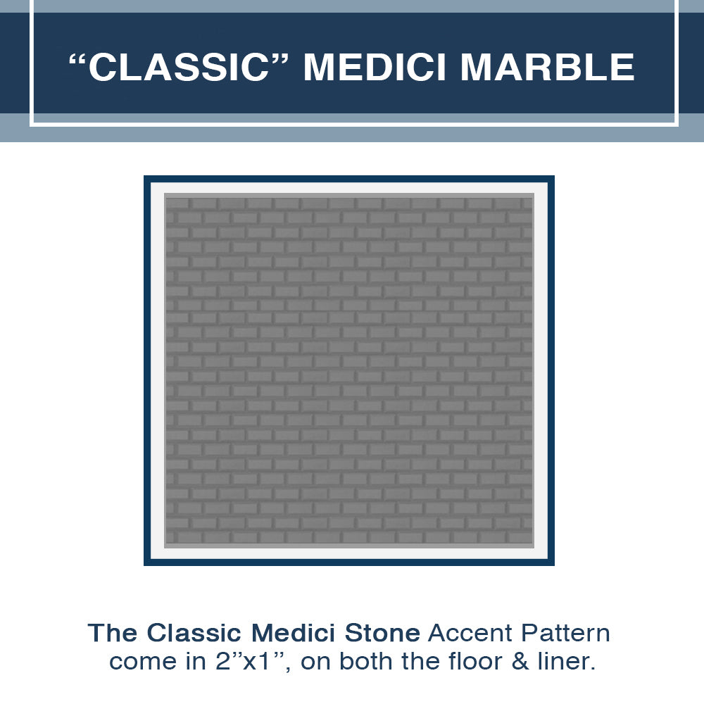 Freedom Grio Marble Classic Alcove Shower Enclosure Kit