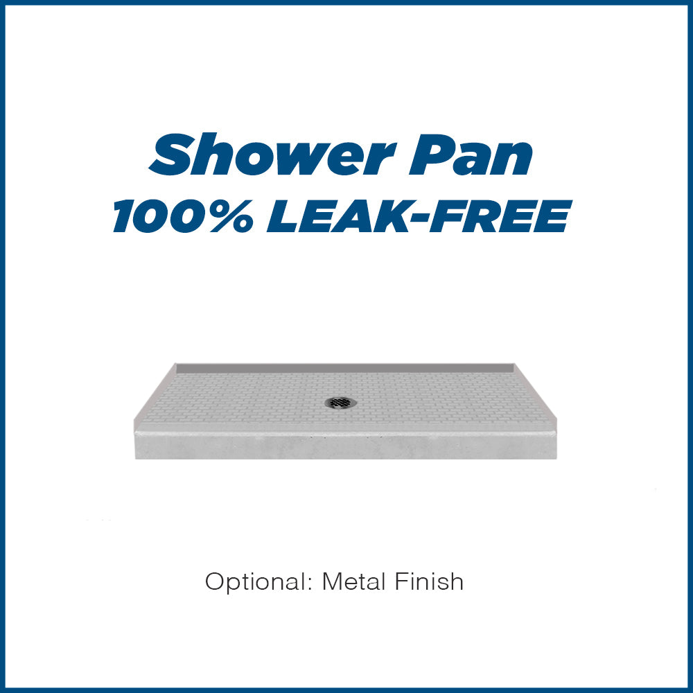 Freedom Classic Portland Cement 60" Alcove Shower Kit