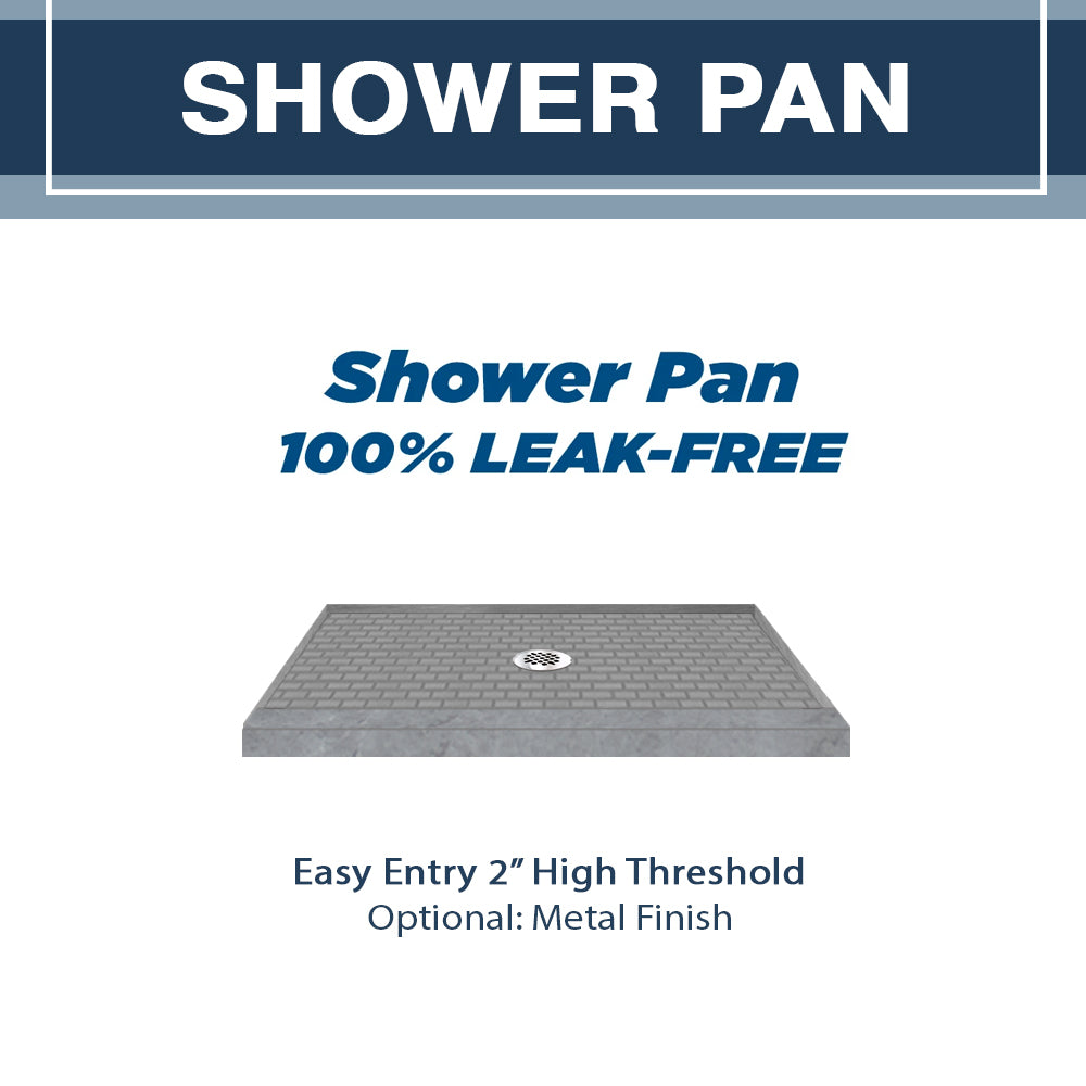 Freedom Grio Marble Classic Alcove Shower Enclosure Kit