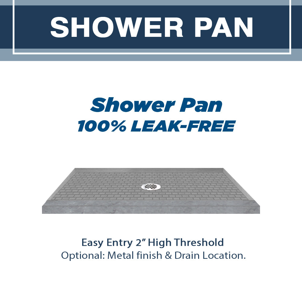 Freedom Grio Marble Classic Alcove Shower Enclosure Kit