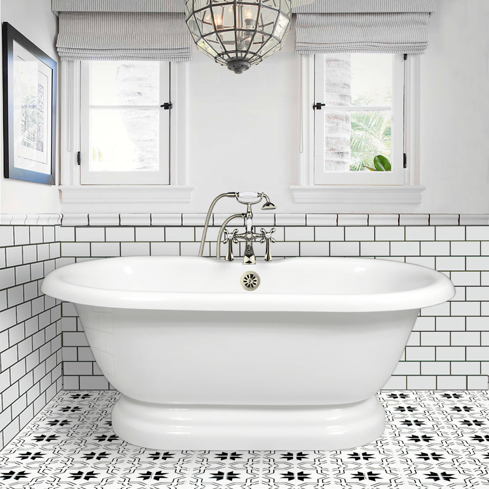 Pedestal Bathtub Double Ended (Includes Faucet and Drain)
