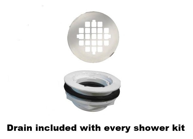 60" Alcove Zen Shower Kits  Shower - American Bath Factory
