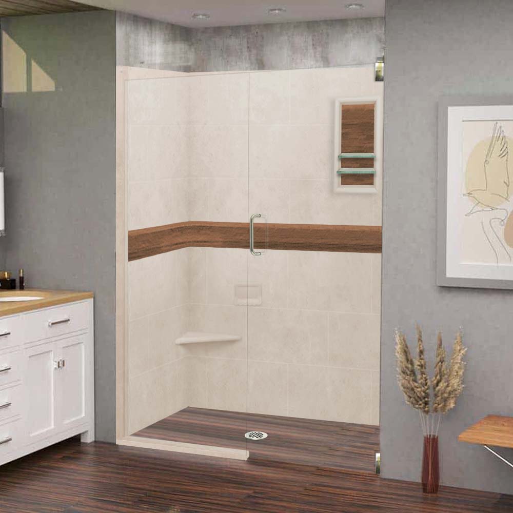Stone Casings and Pivot Shower Door Kit