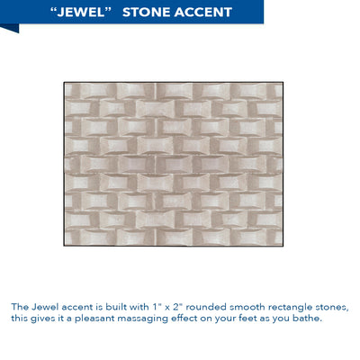 Jewel Brown Sugar 60" Alcove Stone Shower Kit
