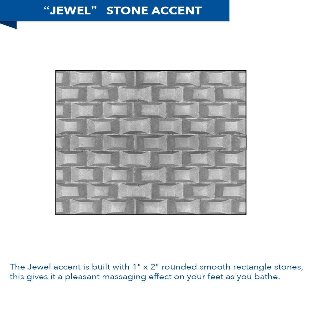 Alcove Portland Cement Sistine Stone & Jewel Stone Accent ("DIY Shower Remodel Kit")