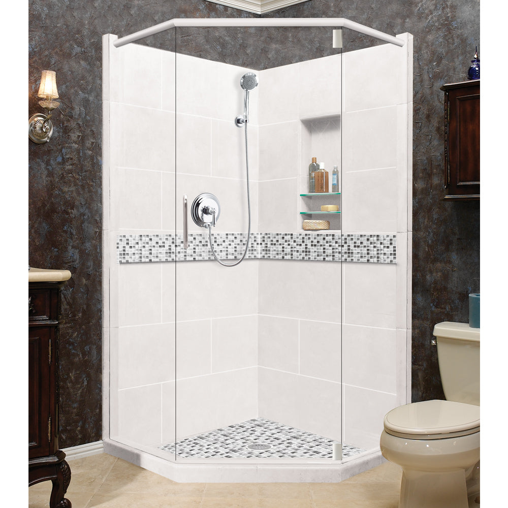 Custom Showers Your Way (Includes: Neo Corner Pan, Walls, Thresholds, and Optional Glass)