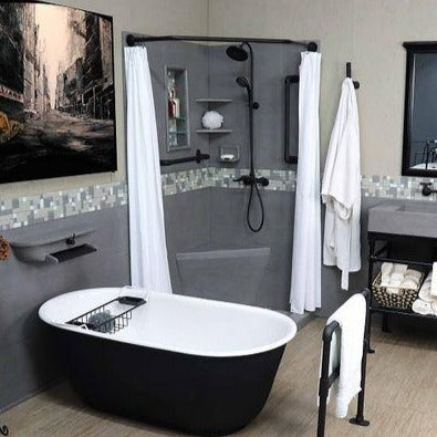 Custom Showers Your Way (Includes: Neo Corner Pan, Walls, Thresholds, and Optional Glass)
