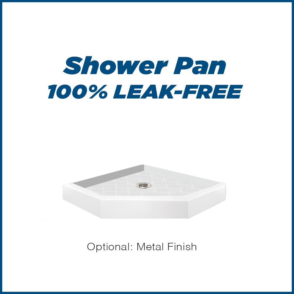 Neo-Angle Natural Buff Sistine Stone & Diamond Stone Accent ("DIY Shower Remodel Kit")
