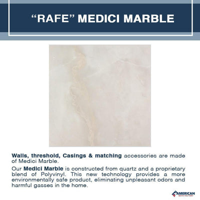 Rafe Marble Classic Corner Shower Kit