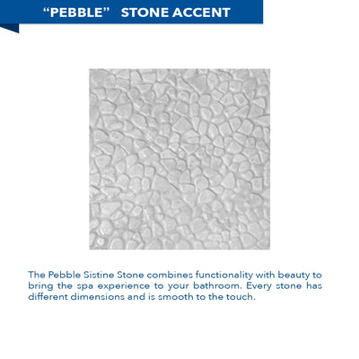 Pebble Portland Cement Corner Shower Enclosure Kit