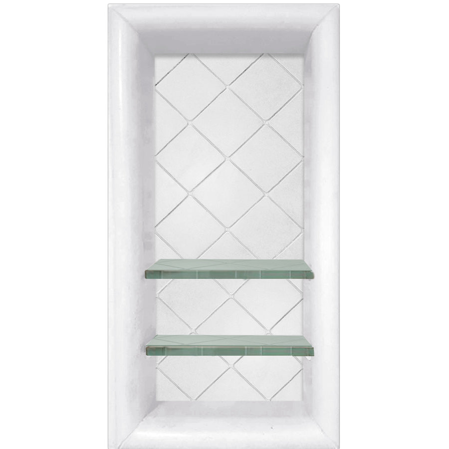 Designer Collection Vertical Shampoo Shelf  Shower Detail - American Bath Factory