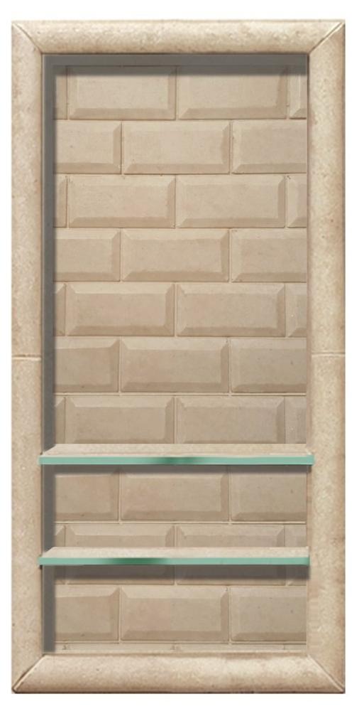 Designer Collection Vertical Shampoo Shelf  Shower Detail - American Bath Factory