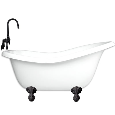Slipper 60” Small Claw Feet & Integrated Drain - CLEARANCE  Clearance Bathtub - American Bath Factory