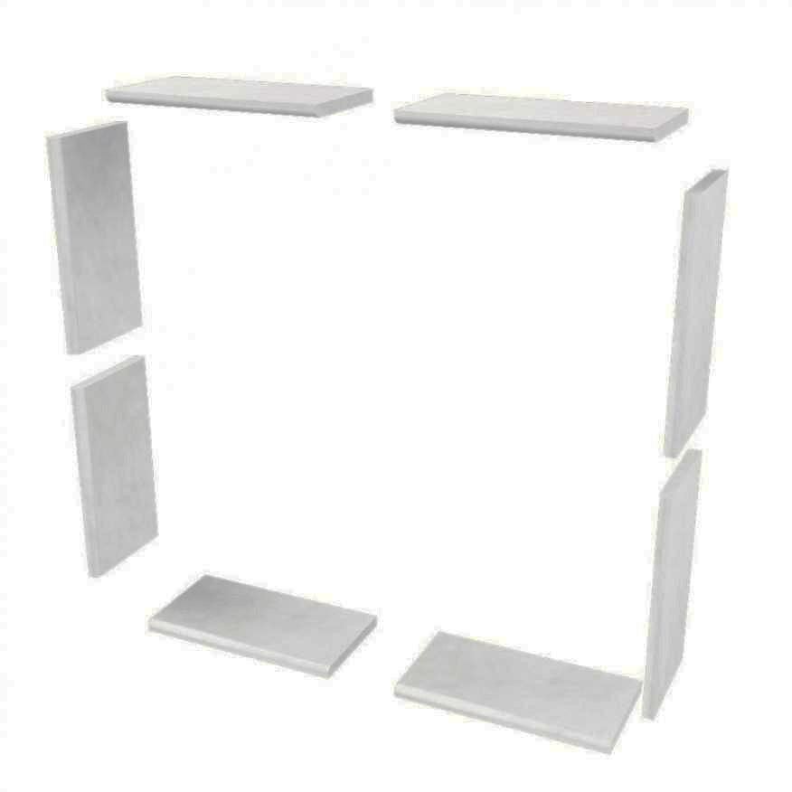 Add On Sistine Stone Window Tile Kits  Add On - American Bath Factory