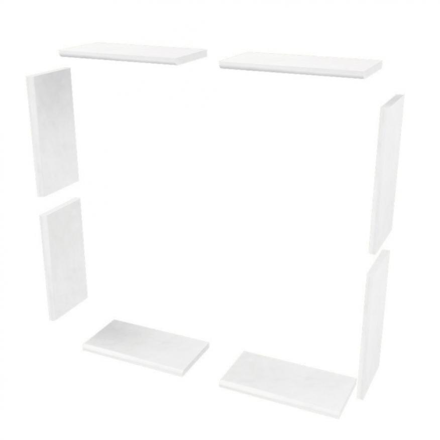 Add On Sistine Stone Window Tile Kits  Add On - American Bath Factory