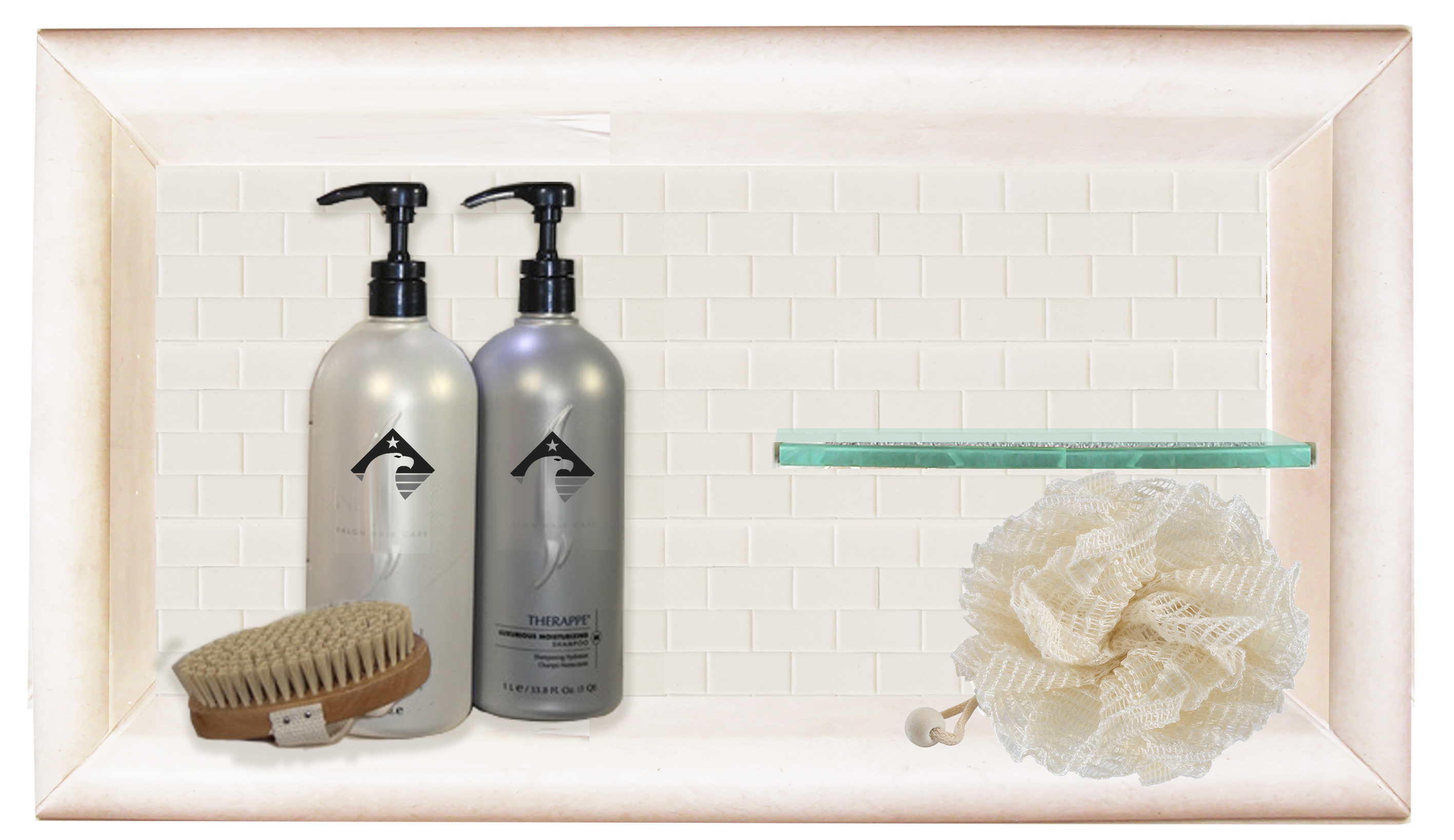 Designer Collection Horizontal Shampoo Shelf  Accessory - American Bath Factory