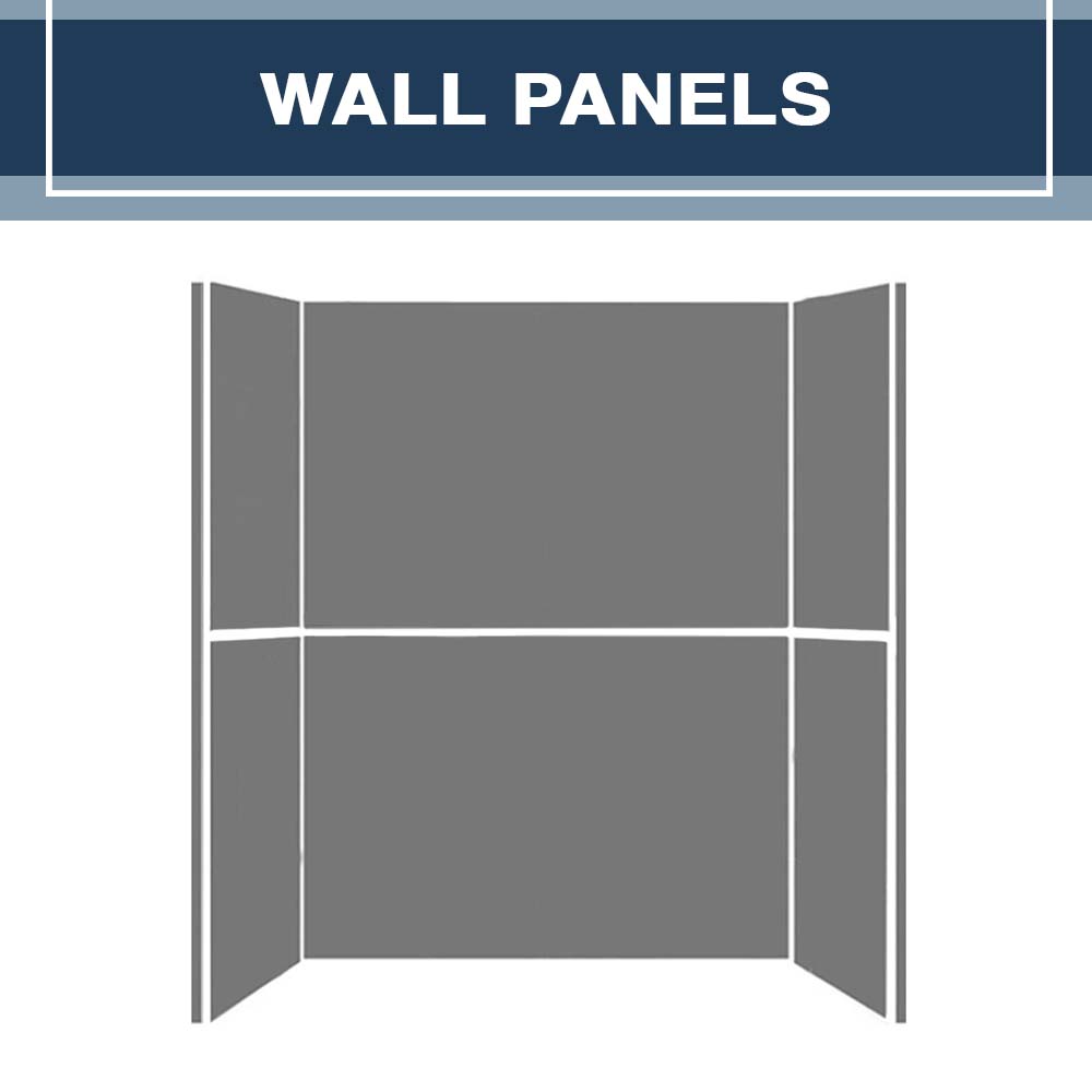 Grio Marble Del Mar Mosaic Alcove Shower Enclosure Kit