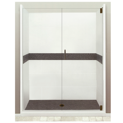 60" Alcove Zen Shower Kits