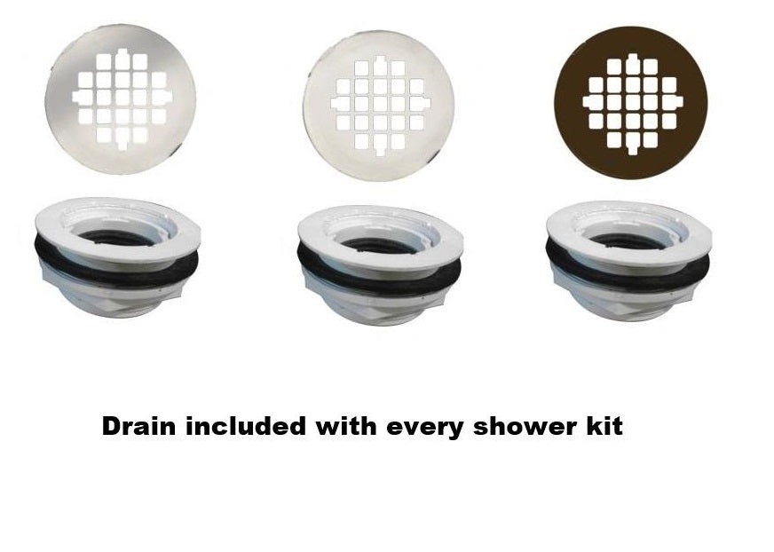 Diamond 60" Alcove Shower Kit Style & Color Options  Shower Kit - American Bath Factory