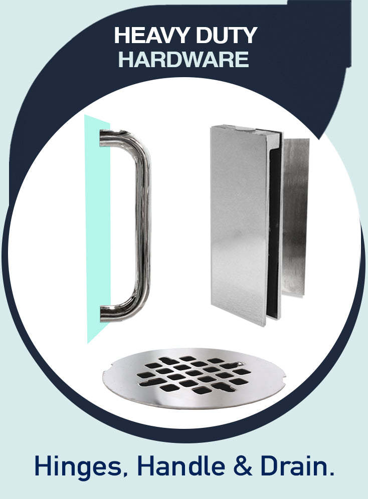 Alcove Portland Cement Sistine Stone & Del Mar Mosaic Accent Shower Remodel Kit
