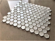 Hex Collection Mosaic Glass Tiles  Shower Detail - American Bath Factory