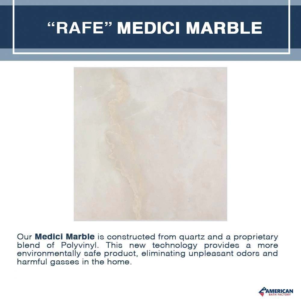 Rafe Marble Tuscany Mosaic Alcove Shower Kit