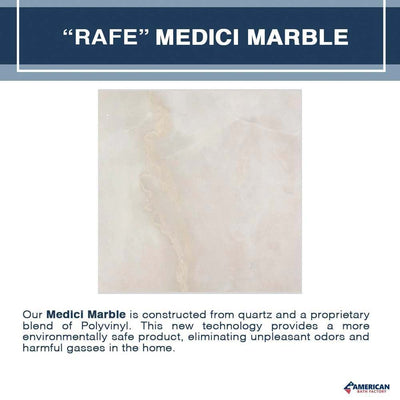 Clearance-42" X 36" Rafe Marble Tuscany Mosaic Shower Kit
