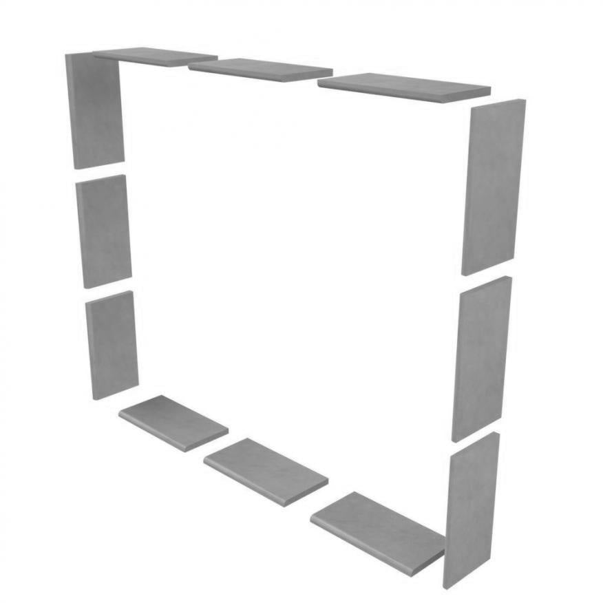 Add On Sistine Stone Window Tile Kits  Add On - American Bath Factory